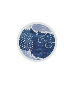 Blue Watercolor - Acrylic Popsocket