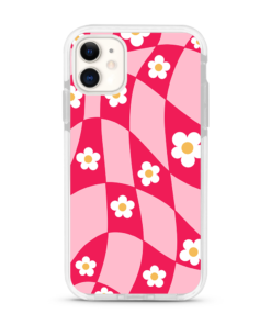 Pink Daisy Checkerboard