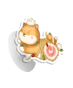 Shibapao Ramen Popsocket by Birgitta Adiria