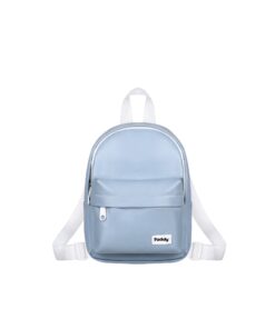 Yuppie Mini Basic Leather Backpack 2 in 1 - Sky Blue